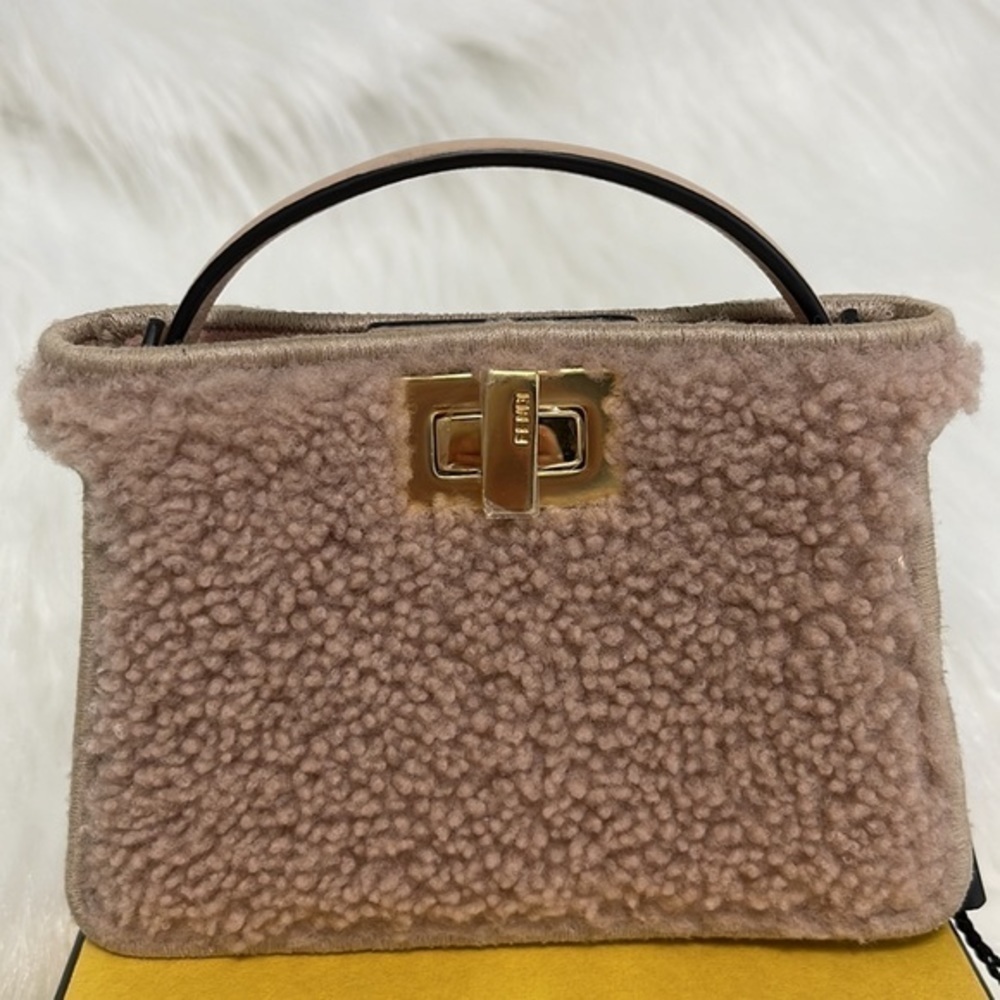 FENDI FUR Small leather LUXURY Crossbody bag authentic 100% - Picture 2 of 16